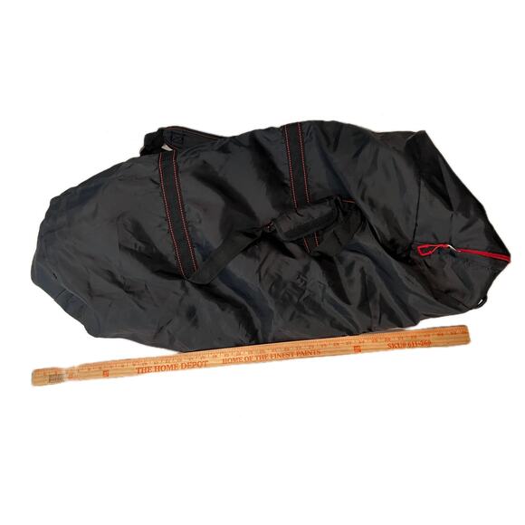 Protege 32-inch Polyester Flex Backpack Duffel Bag Black Red - Picture 1 of 5